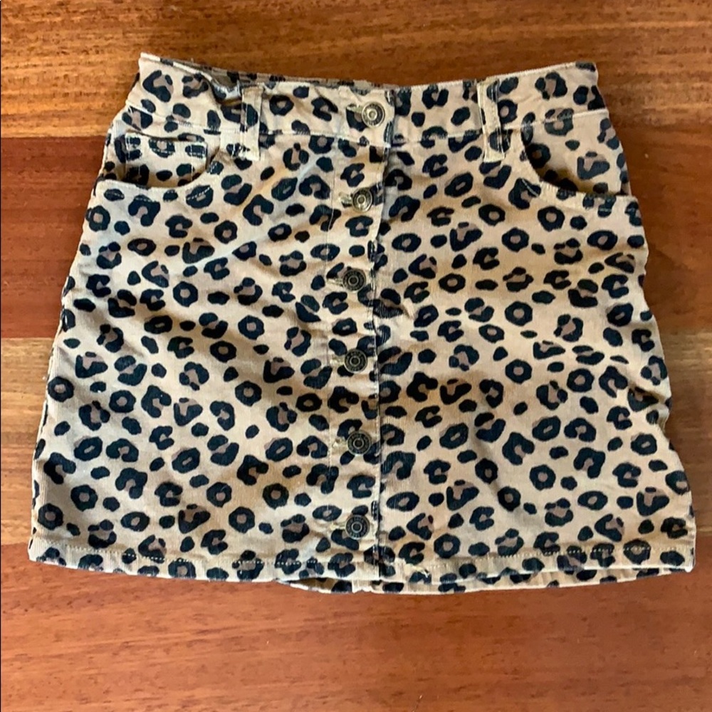 Leopard Print Skirt for Girls